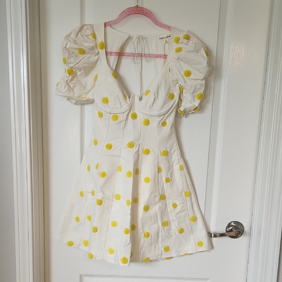 For Love And Lemons Dresses & Skirts - NWT For Love & Lemons Claude Mini Polka Dot Dress